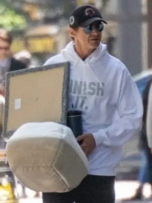 Terry fox run finish it hugh jackman hoodie white