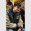 Timothee Chalamet Avirex 90s Midnight Sun League Vintage Leather Bomber Jacket