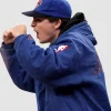 Timothee chalamet knicks hooded jacket blue