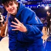 Timothee chalamet ny knicks blue jacket