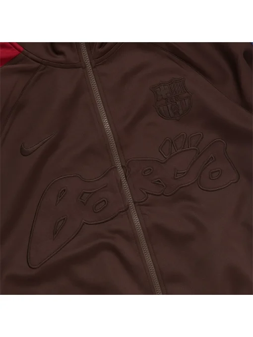Travis scott cj x nike barca anthem jacket brown