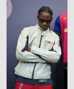 Travis scott dainese leather jacket