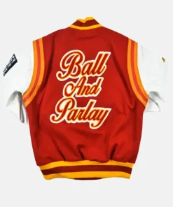 Tuskegee University Ball & Parlay Bomber Varsity Jacket Red