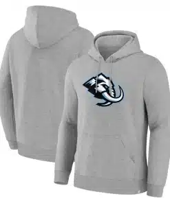 Utah Mammoth Primary Logo Legacy Fleece Pullover Hoodie - Grey NHL Newest Team
