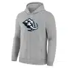 Utah Mammoth Primary Logo Legacy Grey Fleece Pullover Hoodie