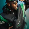 Vintage 90s philadelphia eagles starter black quarter zip jacket