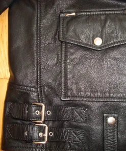 Wild Spirit Black Leather Biker Jacket