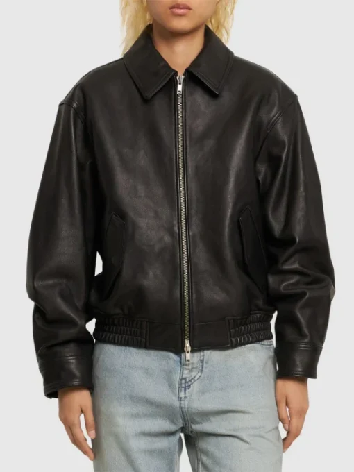 Women Dunst Overesized Leather Jacket