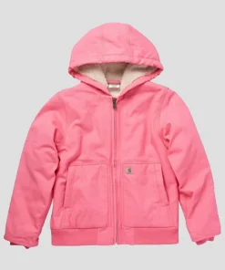 Womens pink carhartt jacket with hood