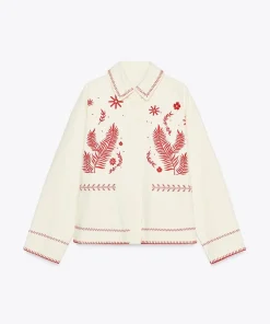 ZARA EMBROIDERED OVERSHIRT