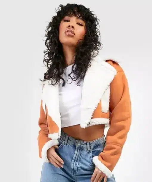 boohoo Crop Boxy Aviator