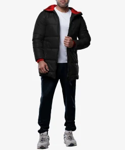 mens black puffer jacket