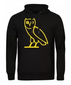 Ovo hoodie black original owl by drake