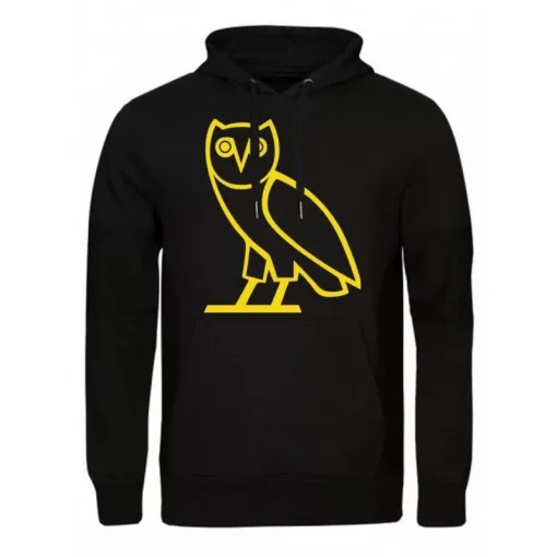 Ovo hoodie black original owl by drake