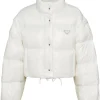Prada cropped puffer jacket
