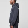 LFDY Live Fast Die Young Script Hoodie Blue