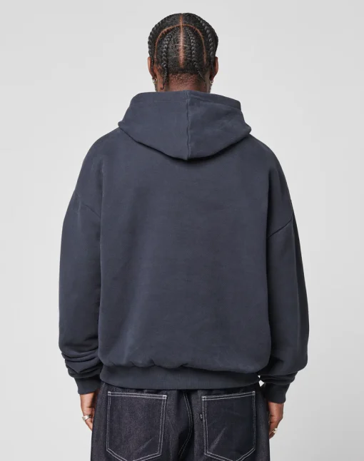LFDY Live Fast Die Young Script Hoodie Blue