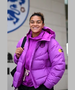 2025 England Women’s National Football Lionesses Nike Puffer Jacket - Purple