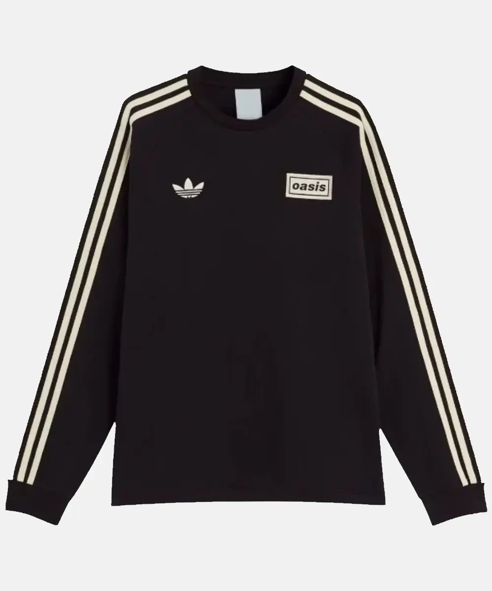 Oasis x adidas Originals Jacquard 黒 adidas TOUR JACQUARD JERSEY - Black | adidas Switzerland
