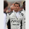Brad pitt f1 white and black racer jacket