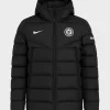 Chelsea F.C Black Puffer Hooded Jacket Coat