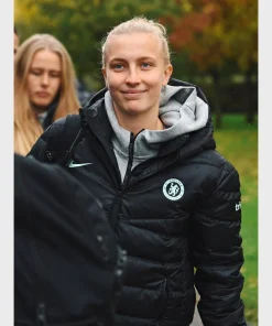 Chelsea f.c. puffer black jacket