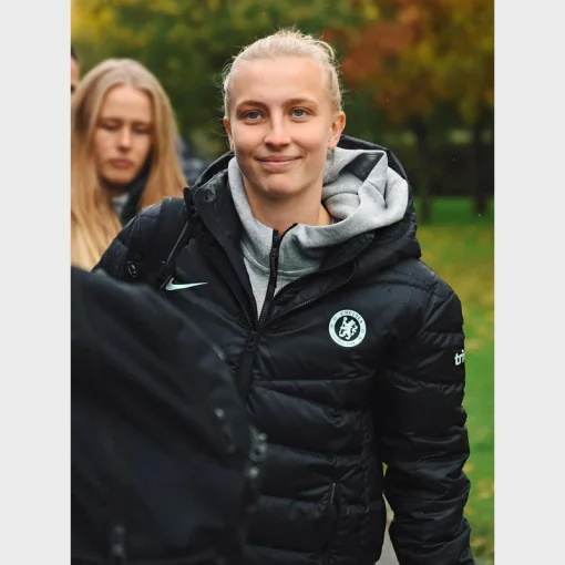 Chelsea f.c. puffer black jacket