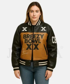 Chris Brown Breezy Bowl XX Varsity Jacket
