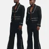 Exclusive TGMA cowries embellished King Promise jacket
