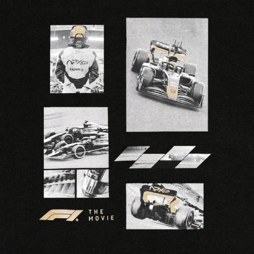 Formula 1 The Movie Photo Collage Black Hoodie