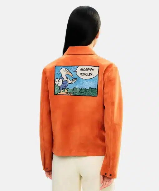 Gilga Farm x Moncler Suede Leather Coach's shirt Jacket