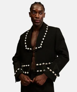 King Promise-inspired cowries designer Jacket