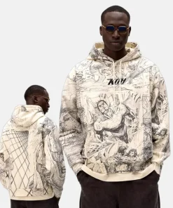 Kith x Superman Sketch Hoodie - Superman Kith Sketch Nelson Hoodie