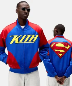 Kith x Superman Superman Kith Satin Bomber Jacket unisex