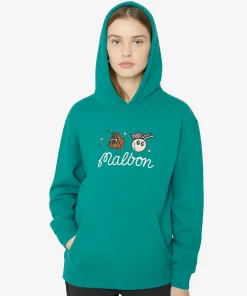 Malbon Two Man Scramble Hoodie Green