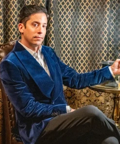 Mayflower smoking jacket blue