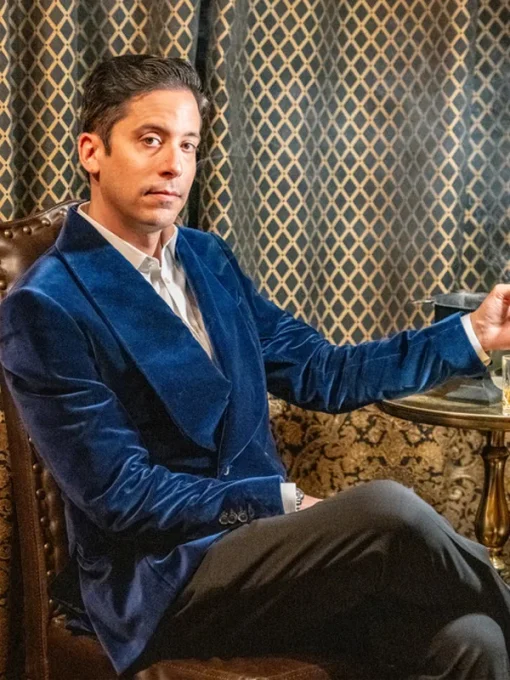 Mayflower smoking jacket blue