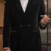 Mayflower smoking velvet blazer black