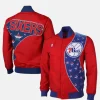 Mitchell & Ness 75th Anniversary Philadelphia 76ers Bomber Jacket