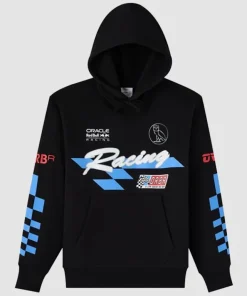 OVO x Red Bull Racing Finish Line Black Hoodie October’s Very Own x Oracle Red Bull Racing Hoodie