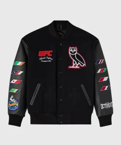 OVO x UFC CHAMPIONSHIP VARSITY JACKET