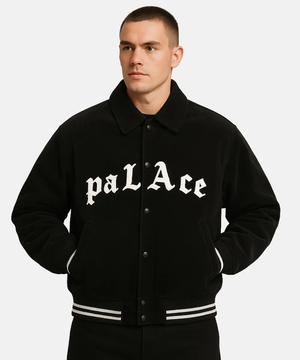 Palace Unisex Palace Love Varsity Jacket black