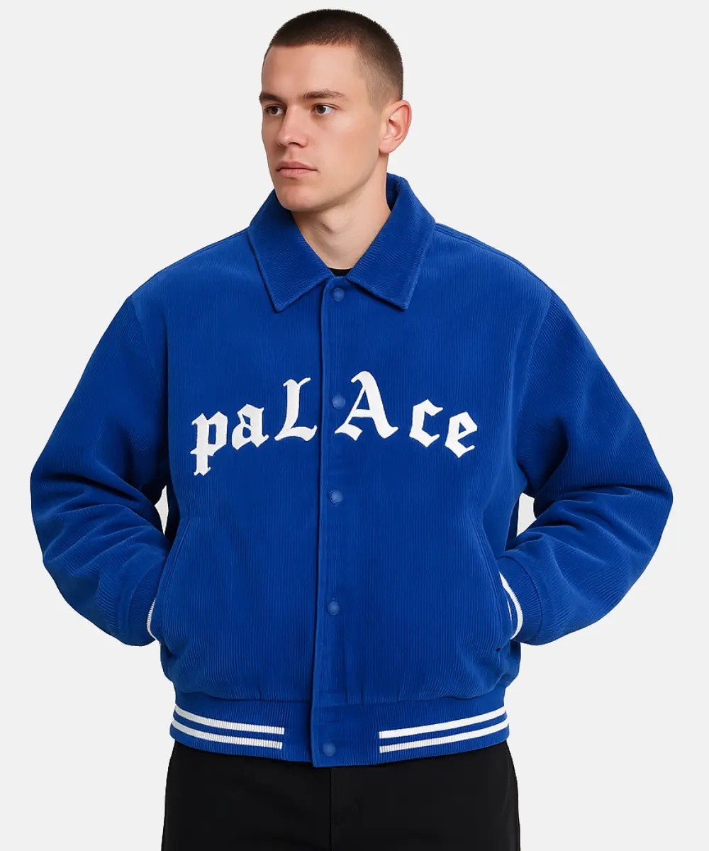 Palace Unisex Palace Love Varsity Jacket blue