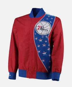 Philadelphia 76ers Mitchell & Ness 75th Anniversary Warm Up Jacket