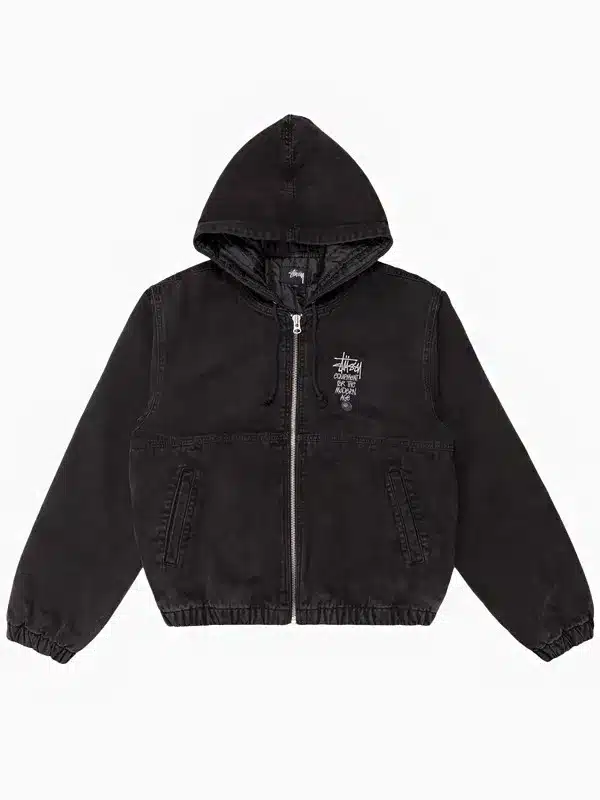 STUSSY-WORK-JACKET black denim