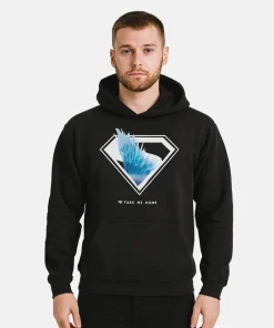 SUPERMAN 2025 Fortress of Solitude Hoodie Black