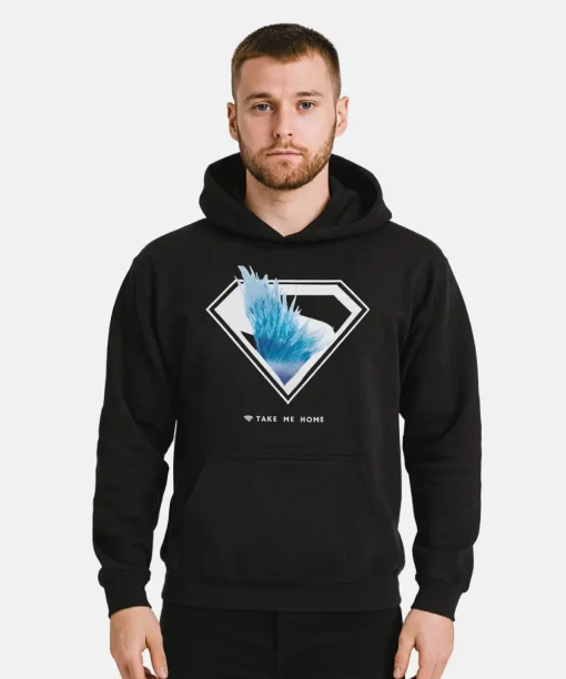 SUPERMAN 2025 Fortress of Solitude Hoodie Black