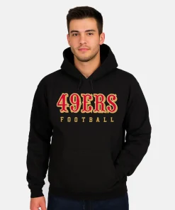 San Francisco 49ers Black Hoodie men