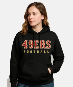 San Francisco 49ers Black Hoodie women