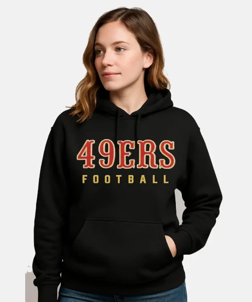 San Francisco 49ers Black Hoodie women